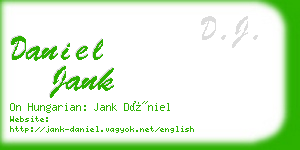 daniel jank business card